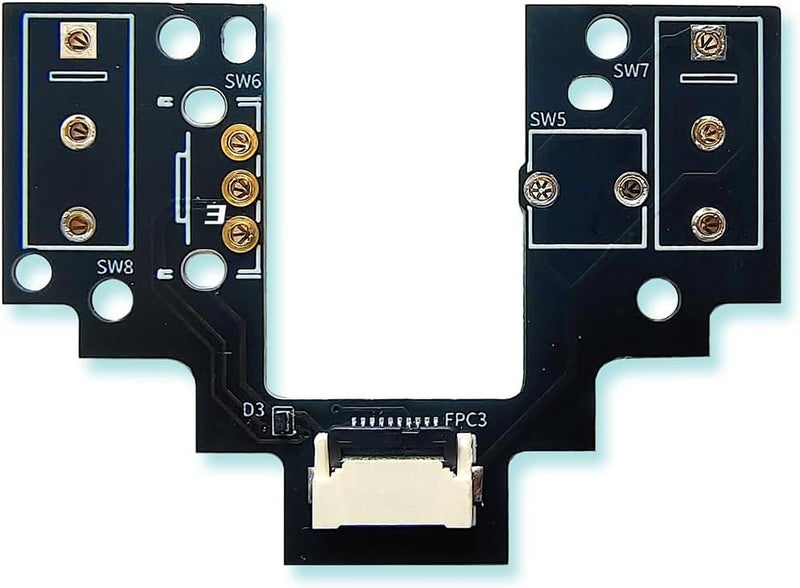 Hokeyio Hot-Swap Micro Switch PCB Kit for Logitech G Pro X Superlight 2 Lightspeed GPW4 Mice – ENIG Gold Pads, 6-Claw Clamps | Fix Double-Click & Customize Clicks - Image 1